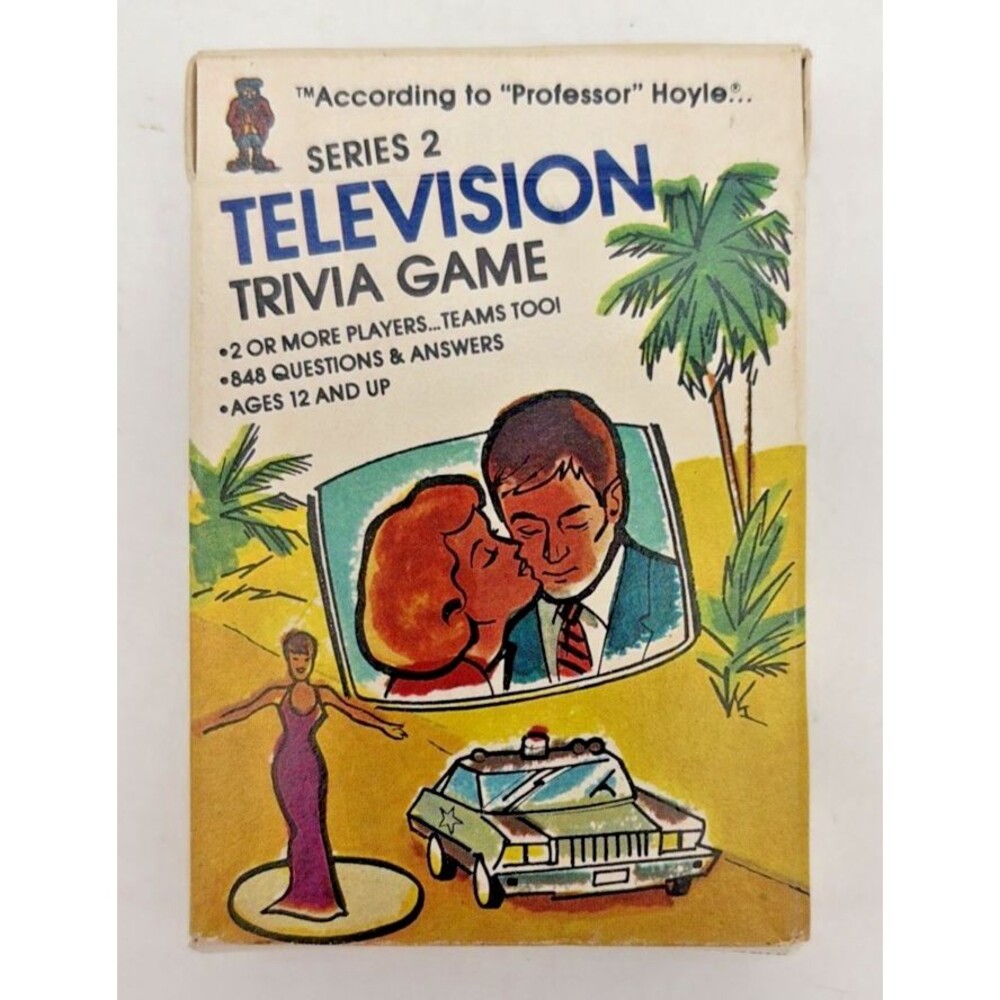 Vintage 1984 Professor Hoyle Television Trivia Card Game Series 2 No 7031